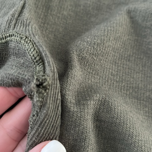 Lululemon In The Flow Crop II Heathered Fatigue Green - Picture 4 of 5